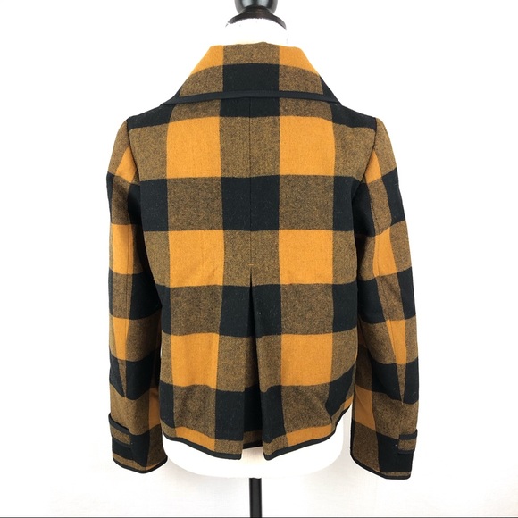 LOFT | Wool Buffalo Check Swing Coat - Picture 5 of 8